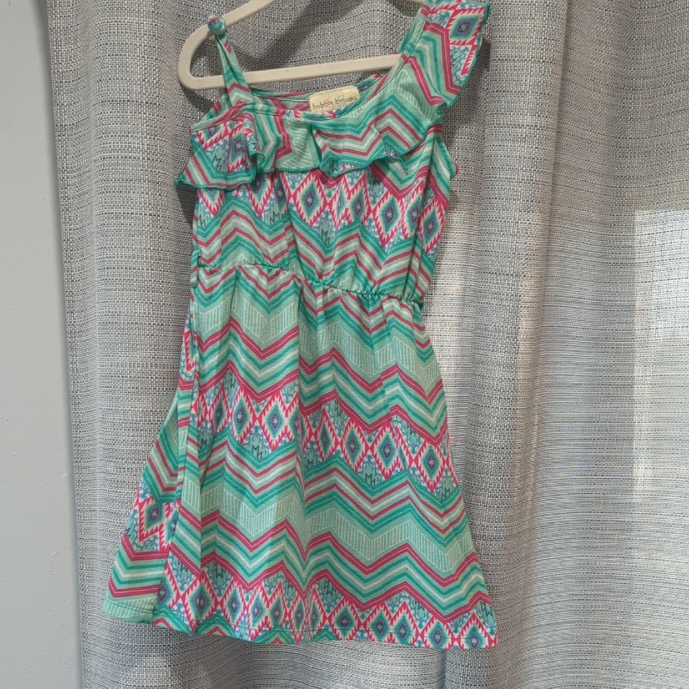 Colorful Chevron Kids Dress